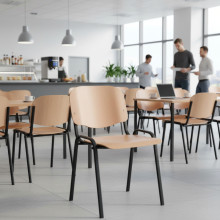 Jedálenská stolička drevená, EATSEAT AN WOOD, ilustračná foto