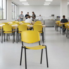 Jedálenská stolička žltá, EATSEAT HAPPY MB YW, ilustračné foto