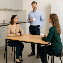 Jedálenský stôl, EATAB K10 1200/800 BH, ilustračná foto