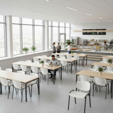 Jedálenská stolička béžová, EATSEAT BA BG, ilustračná foto