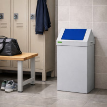 Kôš na separovaný odpad s modrým vekom, SELECT 90L BLUE, ilustračná foto