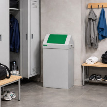 Kôš na separovaný odpad so zeleným vekom, SELECT 90L GREEN, ilustračná foto
