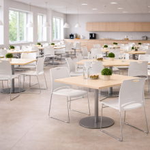 Ergonomischer Esszimmerstuhl, weiß, EATSEAT CH WE, Abbildung