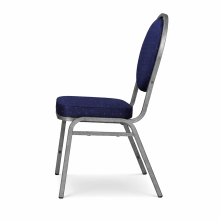 Stolička s antracitovým rámom a modrým poťahom, HALLSEAT MX ROUND AT/DBE 