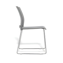 Ergonomischer Esszimmerstuhl, grau, EATSEAT CH GY