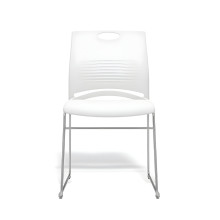 Ergonomischer Esszimmerstuhl, weiß, EATSEAT CH WE