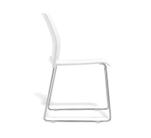 Ergonomischer Esszimmerstuhl, weiß, EATSEAT CH WE
