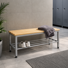 Sitzbank mit einer Länge von 1000 mm mit Schuhablage, BRIDGE IM 1000 + 4P