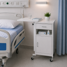 Nachttisch auf Rollen, BEDSIDE CAB M W, Abbildung