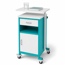 Nachttisch auf Rollen, BEDSIDE CAB M WE/GE