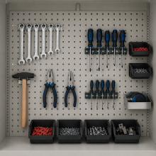 Perforierte Wandplatte für DEEPCAB CH-Schrank, DEEPCAB PERFWALL CH 1044/625