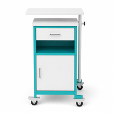 Nachttisch auf Rollen, BEDSIDE CAB M WE/GE