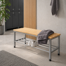 Sitzbank mit einer Länge von 1000 mm mit Schuhablage, BRIDGE IM 1000 + 4P