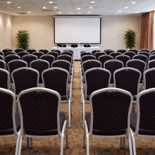 Stolička so strieborným rámom a čiernym poťahom, HALLSEAT MX SMOOTH SR/BK, ilustračná foto