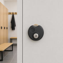 Münzpfandschloss, COINLOCK WF 90R BK, Abbildung