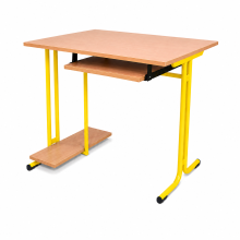 Computertisch für 1 Person – mit ausziehbarer Tastaturablage, SCHOOLBENCH RM 1PC