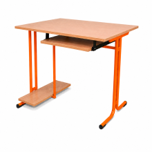 Computertisch für 1 Person – mit ausziehbarer Tastaturablage, SCHOOLBENCH RM 1PC