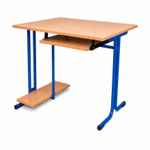 Computertisch für 1 Person – mit ausziehbarer Tastaturablage, SCHOOLBENCH RM 1PC