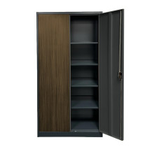 Büroschrank in dunkler Holzoptik, DOCUCAB CH 1900/900/400 7016/DW, ilustračná foto