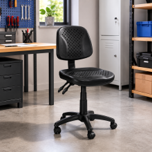 Industrieller Stuhl auf Räder, WORKSEAT MB COMFORT R, Abbildung