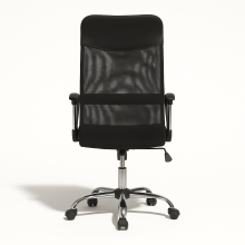 OFFISEAT AN TEN NET BK/CH | Bürostuhl mit Netz-Rücklehne und Armlehnen