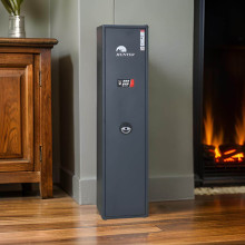 GUNCAB PT 1512/340/260 ELK 7016 | Schrank für 5 Waffen mit elektronischem Schloss