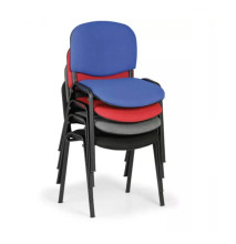 SEAT IN AN TAU BK | Stapelbarer Konferenzstuhl, schwarz