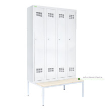 LOCKER H 4 | 4-türiger Umkleidespind mit langen Türen