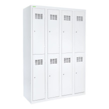 LOCKER H 4/8 | 8-türiger Umkleidespind mit kurzen Türen