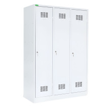 LOCKER H 3 BW | 3-türiger Gardarobenspind mit Trenneinsatz