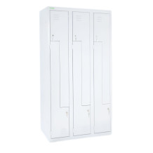 LOCKER H Z6 300 | 6-türiger Umkleidespind mit Z-Türen