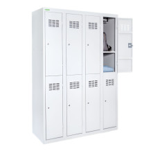 LOCKER H 4/8 | 8-türiger Umkleidespind mit kurzen Türen