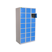 VBOX H 3/21 7035/5012 | Blauer Wertfachschrank mit 21 Fächer