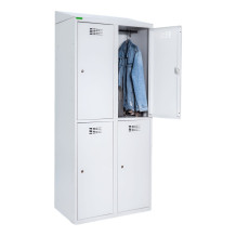 LOCKER M 2/4 400 | 4-türiger Umkleidespind mit kurzen Türen