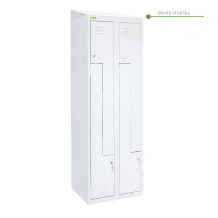 LOCKER H Z4 300 | 4-türiger Umkleidespind mit Z-Türen