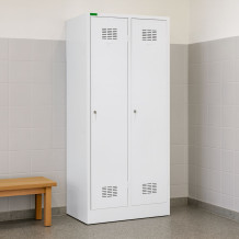 LOCKER H 2 BW | 2-türiger Gardarobenspind mit Trenneinsatz