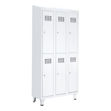 LOCKER H 3/6 | 6-türiger Umkleidespind mit kurzen Türen