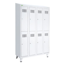 LOCKER H 4/8 | 8-türiger Umkleidespind mit kurzen Türen