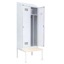 LOCKER H 2 BW | 2-türiger Gardarobenspind mit Trenneinsatz