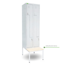 LOCKER H Z4 300 | 4-türiger Umkleidespind mit Z-Türen