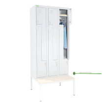 LOCKER H Z6 300 | 6-türiger Umkleidespind mit Z-Türen