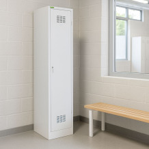 LOCKER H 1 BW | 1-türiger Gardarobenspind mit Trenneinsatz