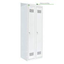 LOCKER H 2 | 2-türiger Umkleidespind mit langen Türen