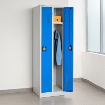 LOCKER H 2 250 5005 3POINT | 2-türiger Umkleidespind mit langen Türen