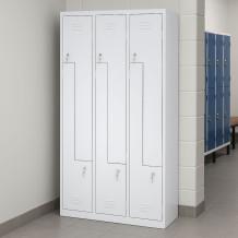 LOCKER H Z6 300 | 6-türiger Umkleidespind mit Z-Türen