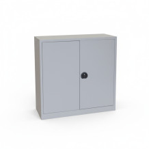 DOCUCAB H 1000/1000/420 GY | Büroschrank mit 2 Fachböden