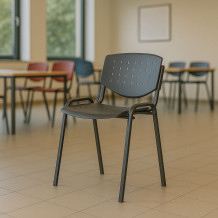 Jedálenská stolička šedá, EATSEAT BA GY 