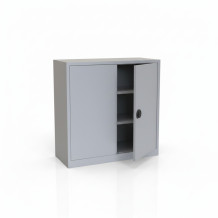 DOCUCAB H 1000/1000/420 GY | Büroschrank mit 2 Fachböden
