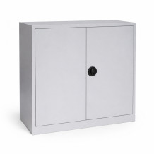 DOCUCAB H 1000/1000/420 GY | Büroschrank mit 2 Fachböden