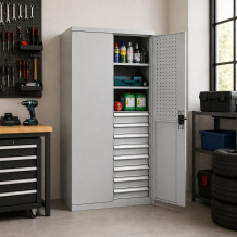 Schwerlast-Werkzeugschrank, 8 Schubladen, DEEPCAB CH 1950/1044/625 8D 